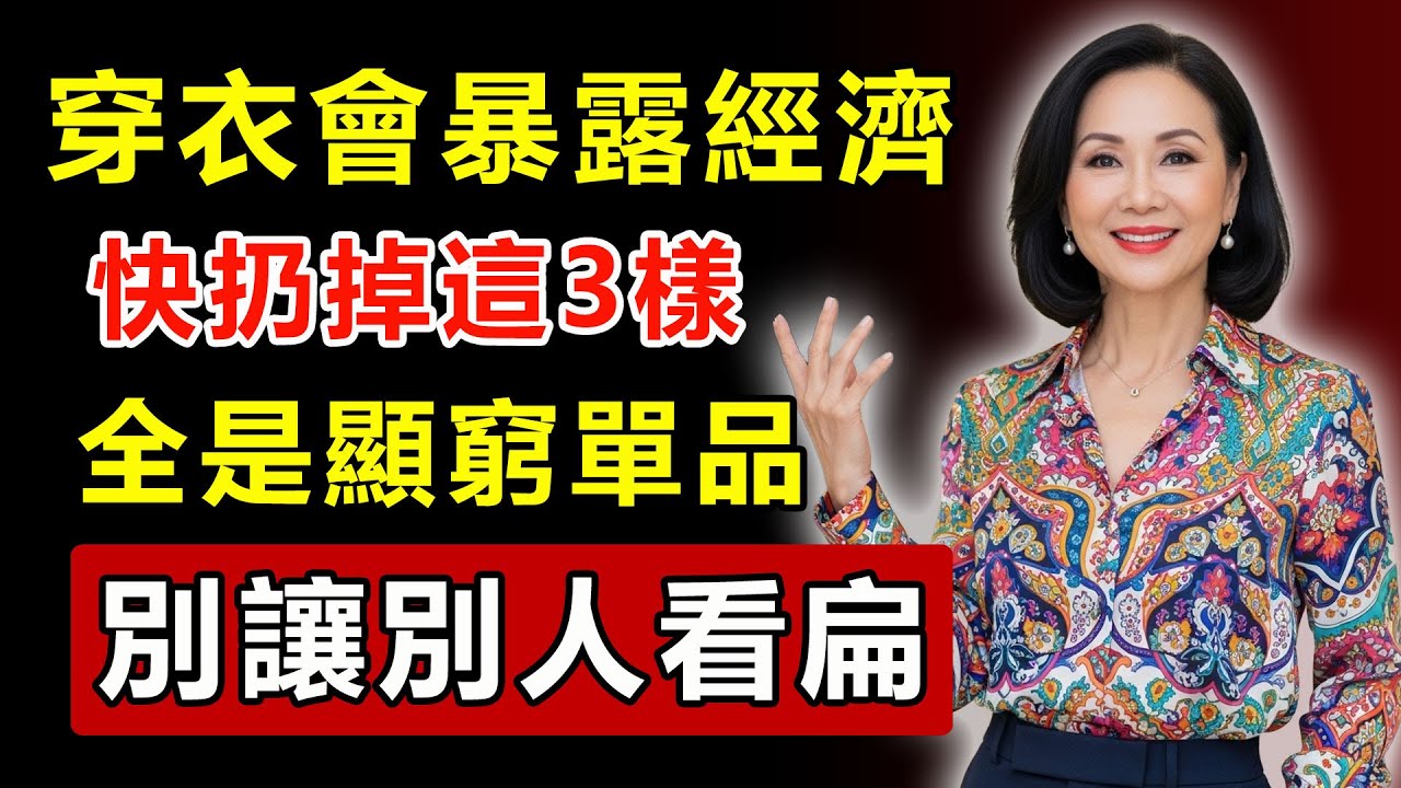 你的衣服正在出賣你的經濟狀況！快扔掉這3樣「顯窮單品」，別讓別人看扁了！#顯窮單品 #穿搭 #形象改造 #經濟狀況 #時尚 #職場穿搭 #社交禮儀 #穿搭禁忌 #提升品味 #自我提升