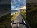 Endless Coastal Ride at Golden Hour | Cinematic Cycling Journey. #youtubeshorts #shorts