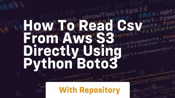 how to read csv from aws s3 directly using python boto3