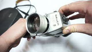 Caméra Super 8mm BAUER-C21 Vintage - Fabriquée En Italie - Marque Yashica