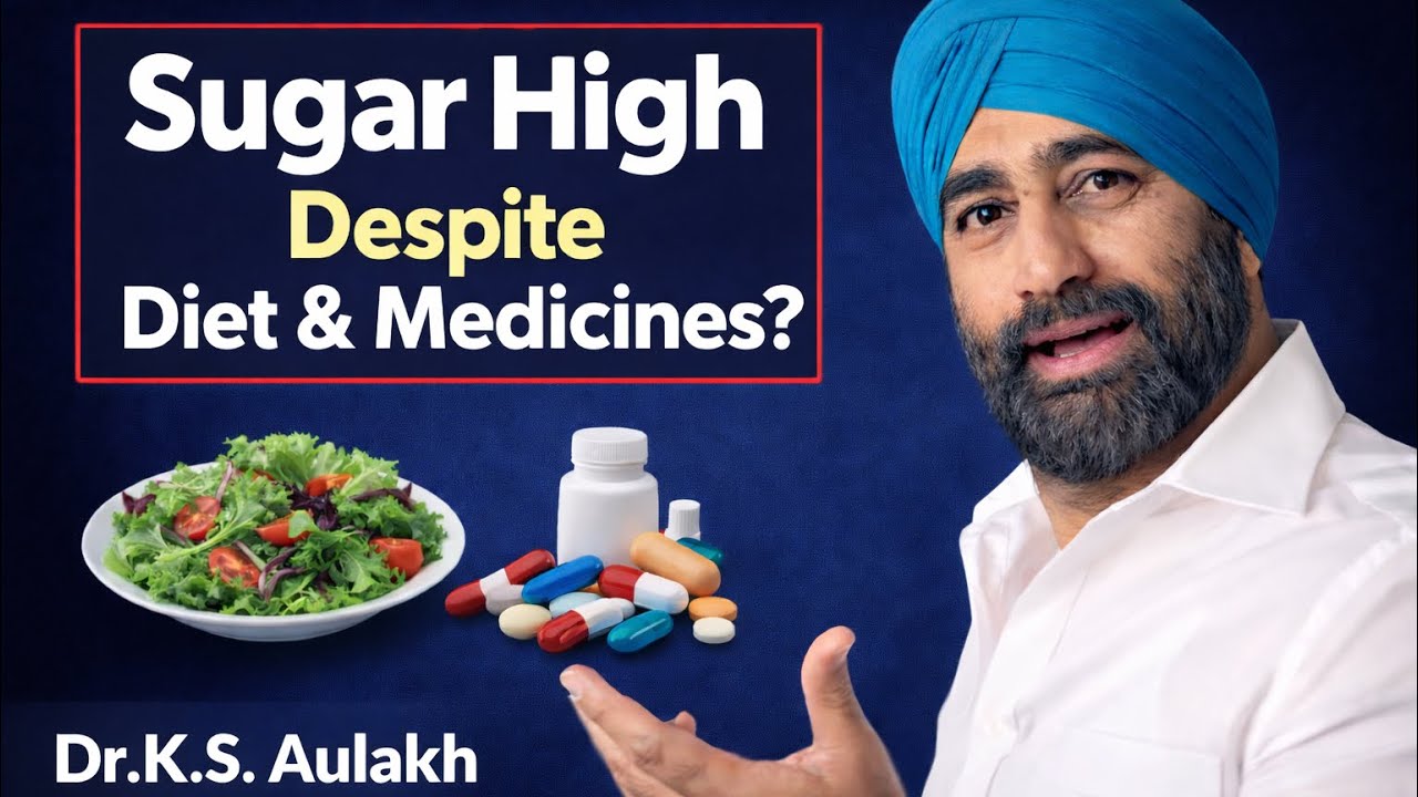 Why Fasting Sugar, Post-Meal Sugar & Triglycerides Stay High | Insulin Resistance | Dr.K.S.Aulakh