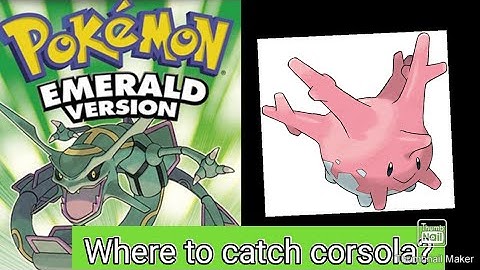 Where To Catch Corsola GBA emerald