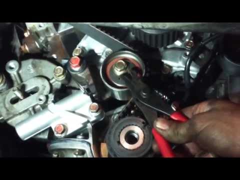 Timing belt replacement Mitsubishi Diamante 3.5L V6 1997 - 2004 water pump Install Remove Replace