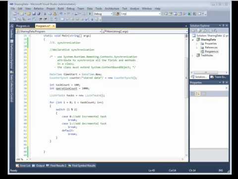 18/55 Parallel Programming with Microsoft©.NET4 : 209. Declarative synchronization