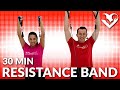 30 Min Full Body Resistance Band Workout - Exercise Band Workouts for Arms, Legs, Chest, Back, Abs
