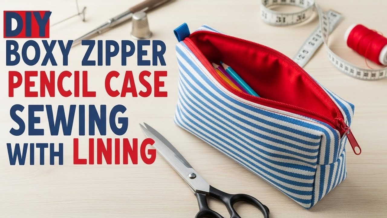 Мастер-класс по шитью пенала-карандаша на молнии своими руками с подкладкой