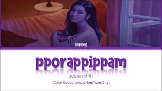 SUNMI (선미) - pporappippam (보라빛 밤) [Color Coded Lyrics\/Han\/Rom\/Eng]