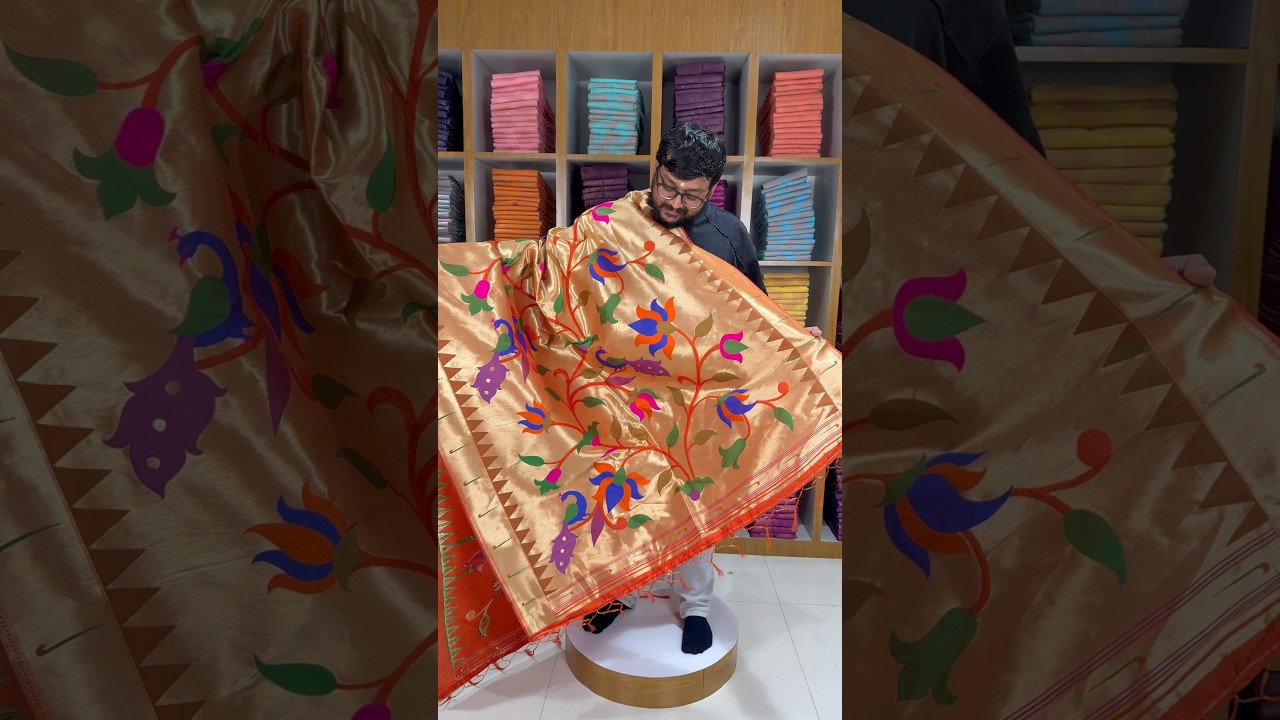 Paithani Soft Silk Lotus Jaal Dupatta