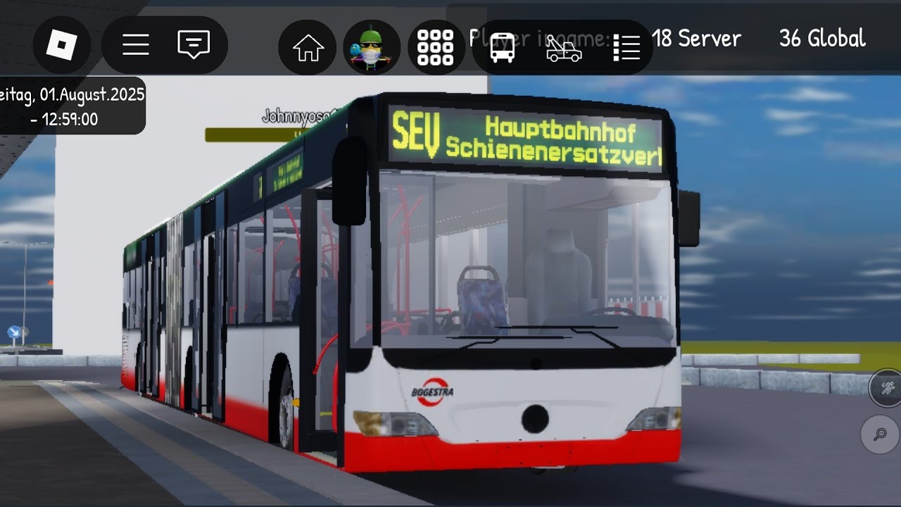 ÖPNV Simulator Erfurt | Tram Replacement 2 Wiesenhügel - EF Busbahnhof | Mercedes 0530 Facelift 