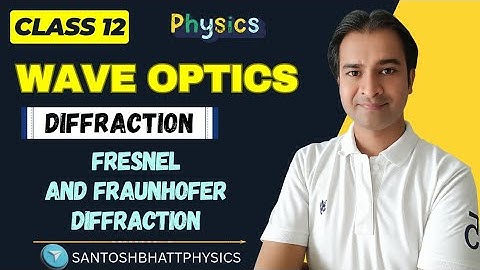 L-1 Introduction of Diffraction of light & types|Fresnel & Fraunhofer diffraction|12&B.Sc|Physics|