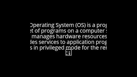 operating systems