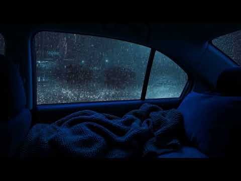 Endless Night Pounding Rain on Car Metal and Thunder - Calm Your Mind Now, Sounds for Better Sleep