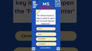 What shortcut key is used to open the 'Format Painter' feature #exceltips #excelshortcuts