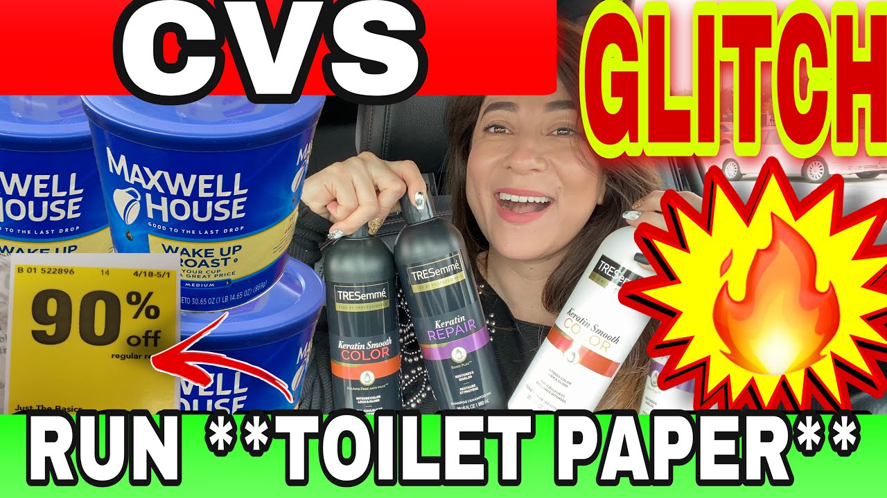 🔥RUN **GLITCH** AT **CVS** ans 90 TOILET PAPER 04/23/21 YouTube