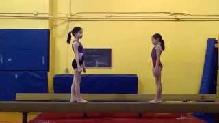 Straight And Tuck Jumps On Beam
