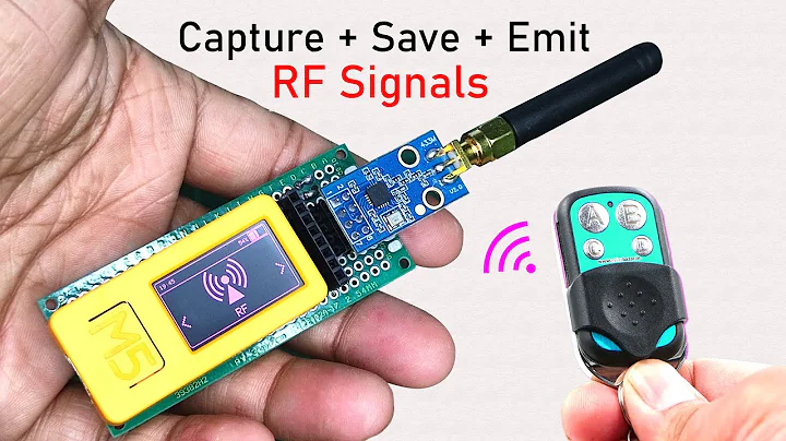 How to Use RF Module CC1101 with M5Stack Plus2 to Capture, Save, & Clone RF Signals from Any Remote