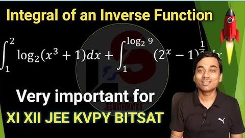Integral of an Inverse Function🔥 How to solve Definite Integration easily ✔️Very important property