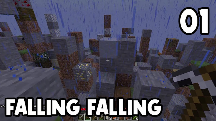 SURVIVAL mas os BLOCOS CAEM DO CÉU! - MINECRAFT Falling Falling 01