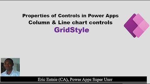 Power Apps Chart Control - GridStyle Property