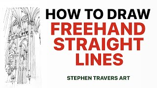 How to Draw Freehand Straight Lines - Easy Straight Lines Without A Ruler