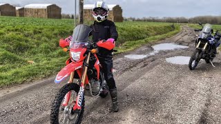 SUNDAY RIDE ON THE CRF 300L WITH THE TENERE    HD 1080p