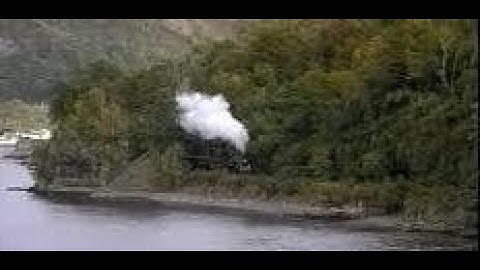 Steam Train By Lochcarron Kyle Railway Line On History Visit To Highlands Of Scotland