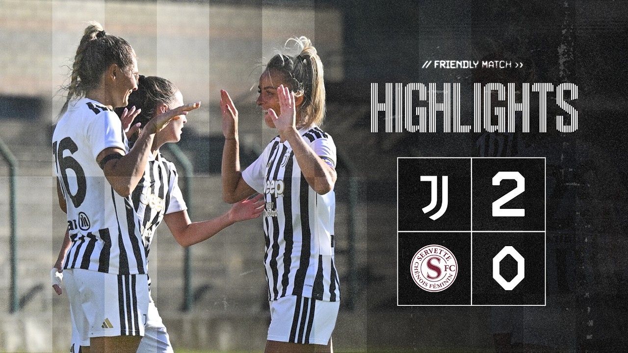 First test, first win | Juventus Women beat Servette in pre-season opener