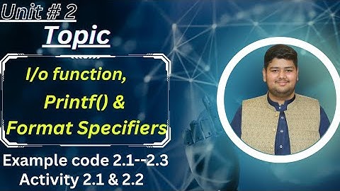 10th class computer|I/O function|print f()|Format specifiers|@brainwavesofficial123 |By Sir Usman