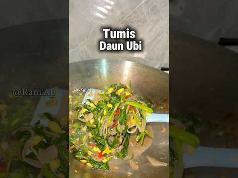 Tumis daun ubi🤤 #tumisdaunubi#masakanrumahan #fyp #asmr #cooking