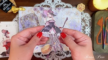 ASMR | Purple Witch 💜🧹 | Collage and Diary Keeping