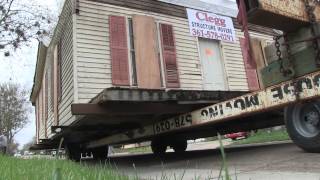 Historic Zahn House Move - Victoria, Texas - March 19, 2014
