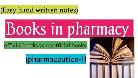 Official and unofficial books in pharmacy l Urdu lecture l learn with aroosa waheed