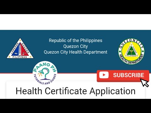 Video Paano kumuha ng Health Certificate Online sa QC - youtube