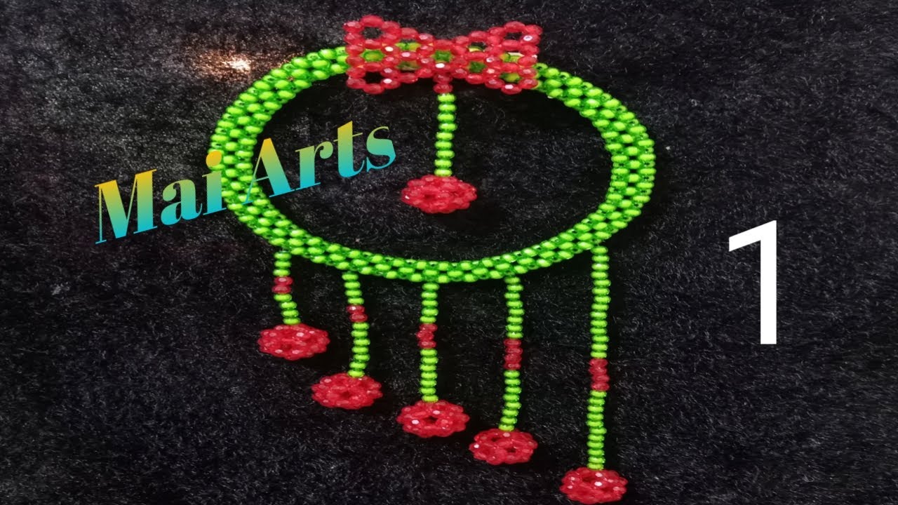 طريقه عمل ديكور زينه بالخرز الجزء الاول