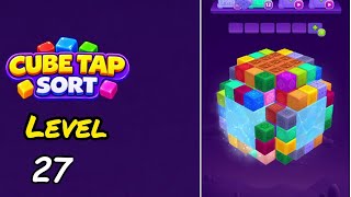 Cube Tap Sort Level 27 Walkthrough
