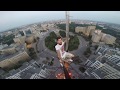Самое высокое здание в Харькове! Госпром! Залез на шпиль без страховки!
