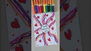 Easy Mother's Day Card Idea 💕 #shorts #motherdaycard #youtubeshorts