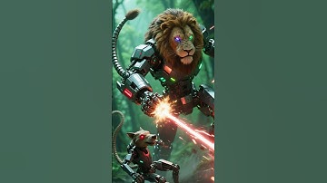 Lion vs. Hyena! Who will win this great battle? ⚡🦁🐺