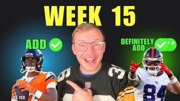 Grab These Week 15 Targets Before They