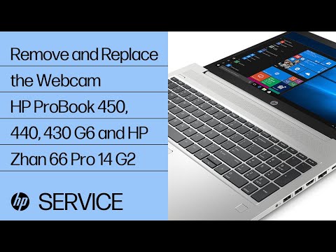 Remove and Replace the Webcam | HP ProBook 450, 440, 430 G6 and HP