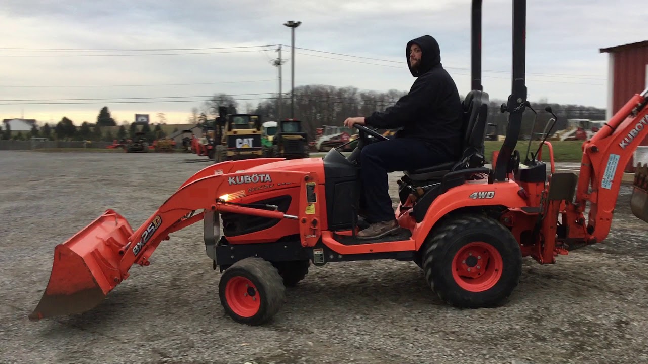 Kubota BX25 Tractor Loader Backhoe! - YouTube