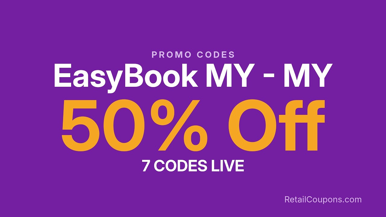EasyBook MY - MY Coupon Codes for October 2026, Led by 50% Off ...