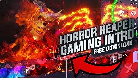 Horror Ghost reaper logo reveal intro || Gaming intro kinemaster @vishpaclasses