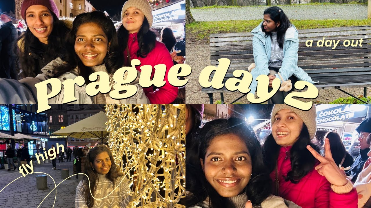 Prague Trip Part 2 🇨🇿 | Old Town, castle, Petrin tower & Christmas market | Europe Travel Vlog
