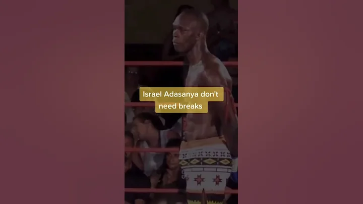 Israel Adesanya doesn't need breaks 🥶