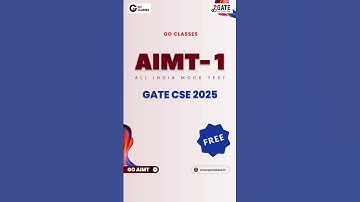GO Classes AIMT - 1 GATE CSE 2025 | GATE AIMT |#AIMT #GATEAIMT #GATE2025 #GATECSE #gate #AIMT1
