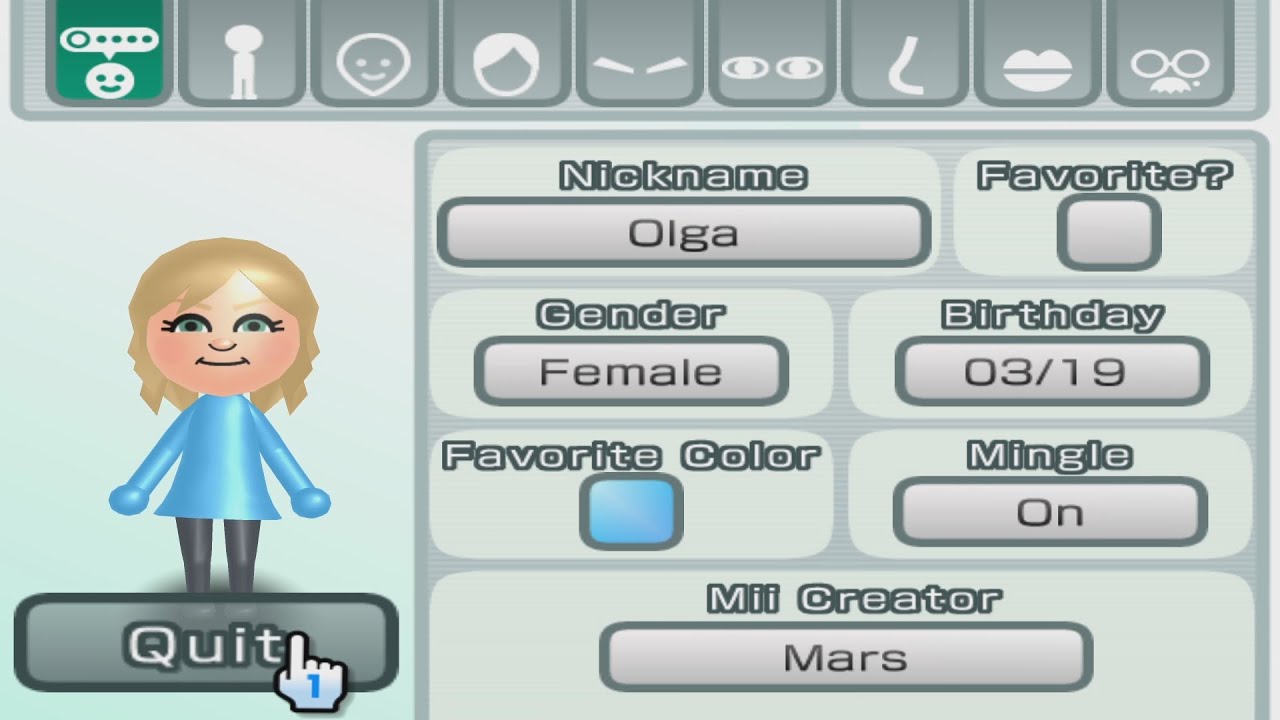 miiページ Mii Maker . Rover/Mario+Peach?/Ninja/Alien/Frozone - Nintendo