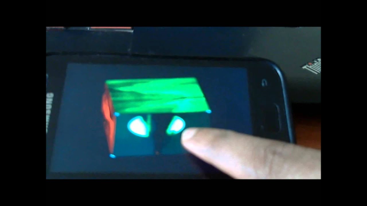 3D Cube using OpenGL ES  on Android - YouTube