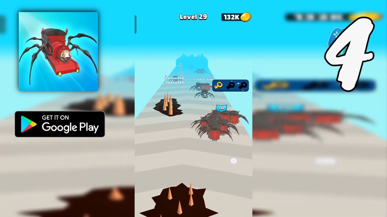 Merge Spider Train Gameplay Walkthrough Part 4 - Level 29 ~ 31 (Android)