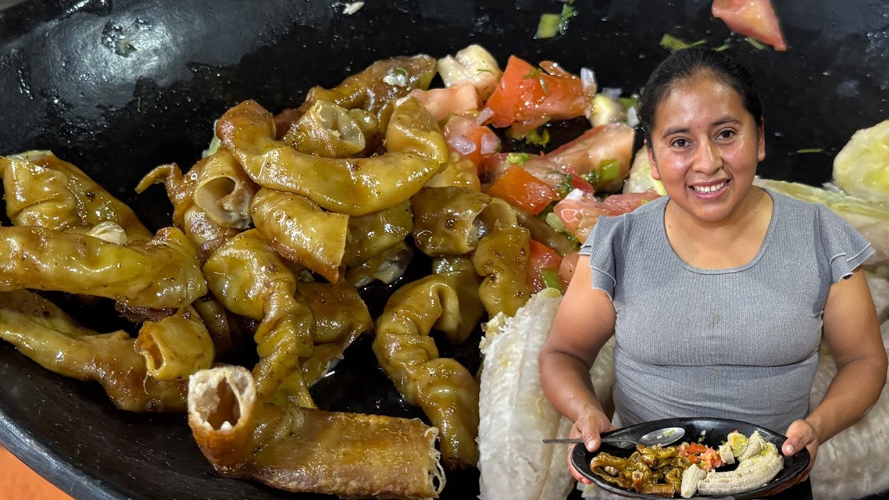 Asi se hacen una ricas tripas asadas  al estilo de Doña Viky